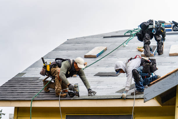 Professional Gutter Installation technician working in Villisca, IA